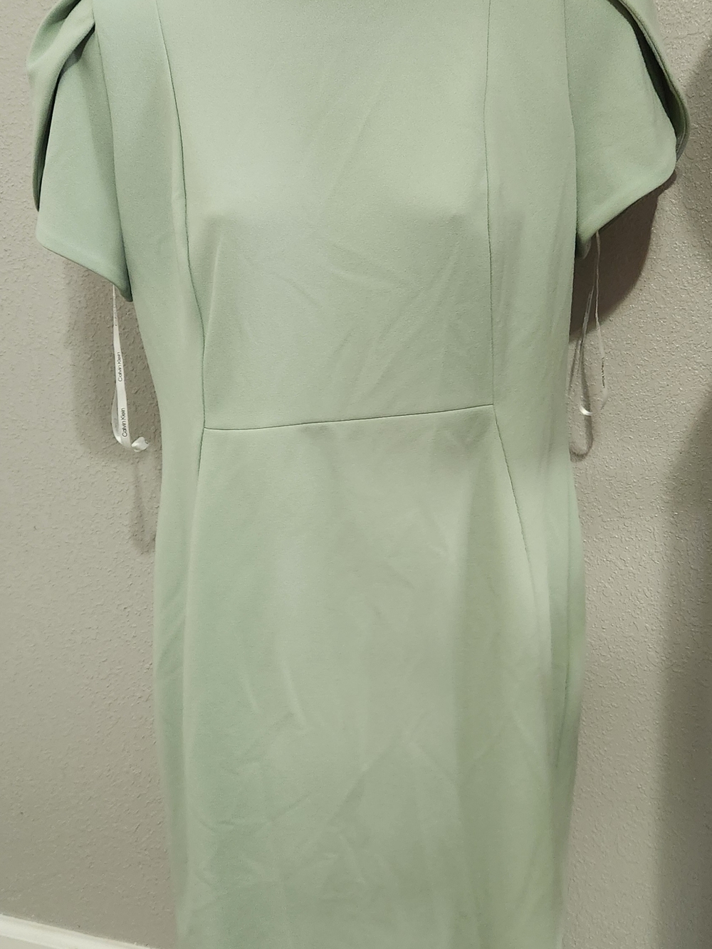 Calvin Klein Mint Green Midi Sheath Dress